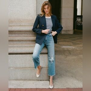 Bundle of two pair of Nili Lotan Violette jeans, 30. Medium & Light wash